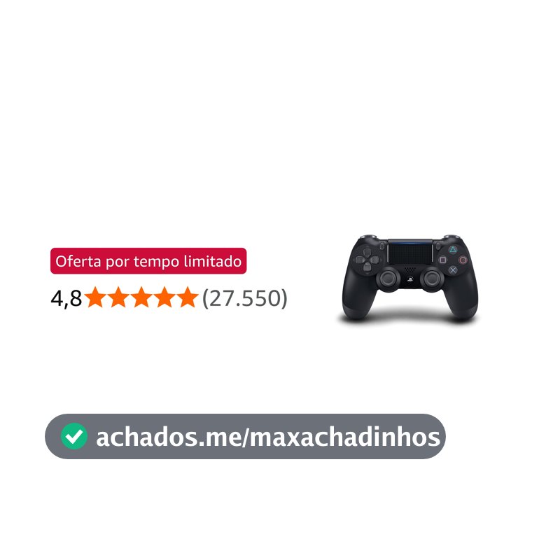 Controle sem fio PlayStation Dualshock 4™ - Preto