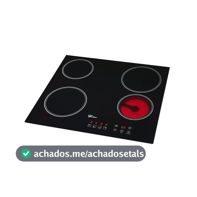 Fischer Cooktop Elétrico Touch 4 Bocas Mesa Vitrocerâmica 220V - 30006-73476