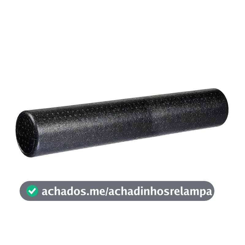 JustGoFit Rolo De Massagem 90cm Preto – Liberação Miofascial, Alívio Muscular, Flexibilidade, Pilates