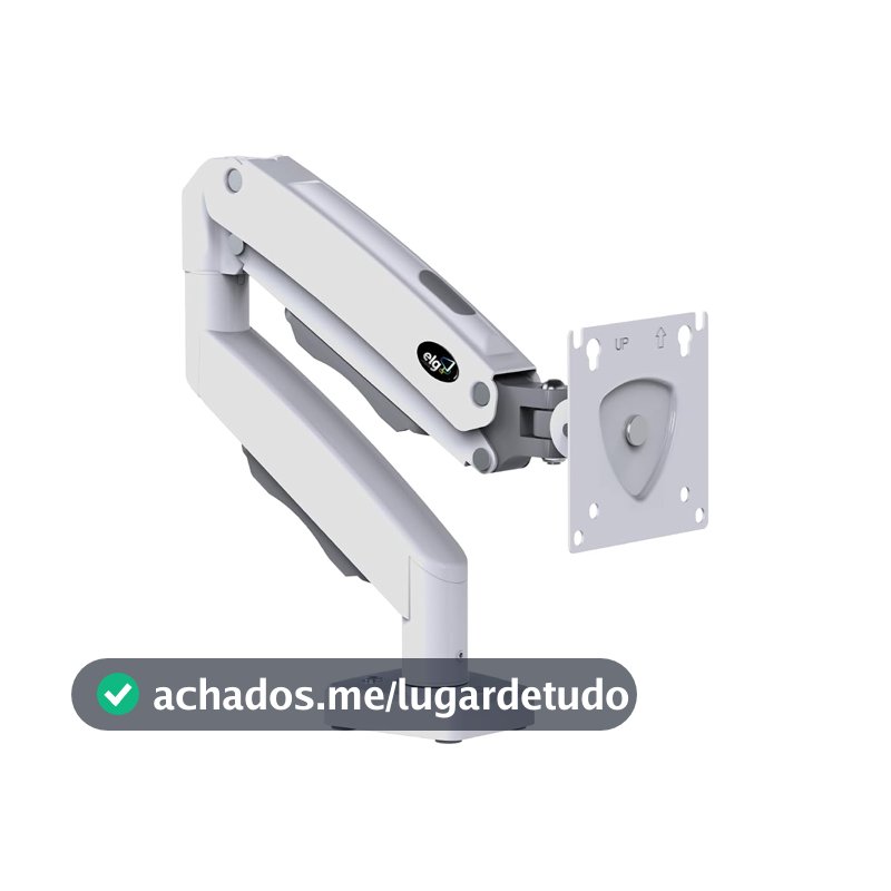 Suporte Articulado de Mesa com Pistão a Gás para Monitores de 17' a 35' Branco - F80W ELG