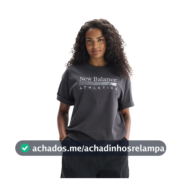 Camiseta Feminina New Balance Trackside Oversized