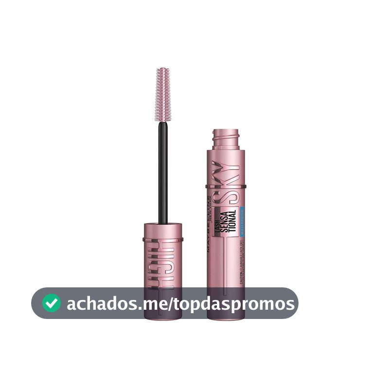 Maybelline Ny Máscara de Cílios Lash Sensational Sky High À Prova D'Água, Preto 6 ml