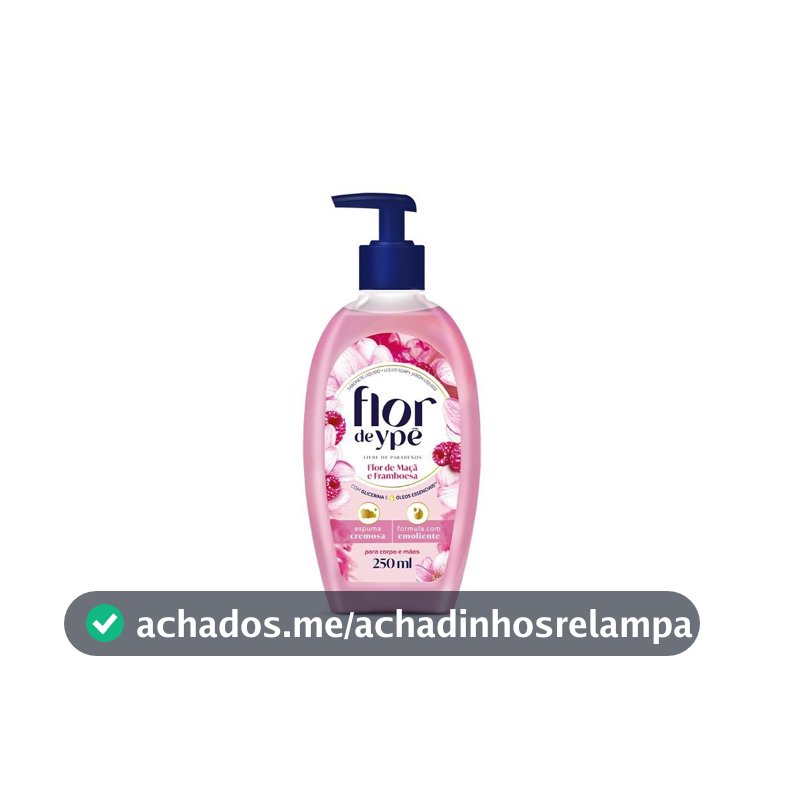 Ypê - Sabonete Líquido Flor de Maçã e Framboesa 250ml (PUMP)