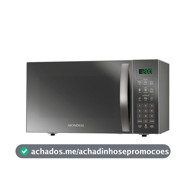 MONDIAL Micro-Ondas, Espelhado, 1400W, 220V - MO-02-34-E