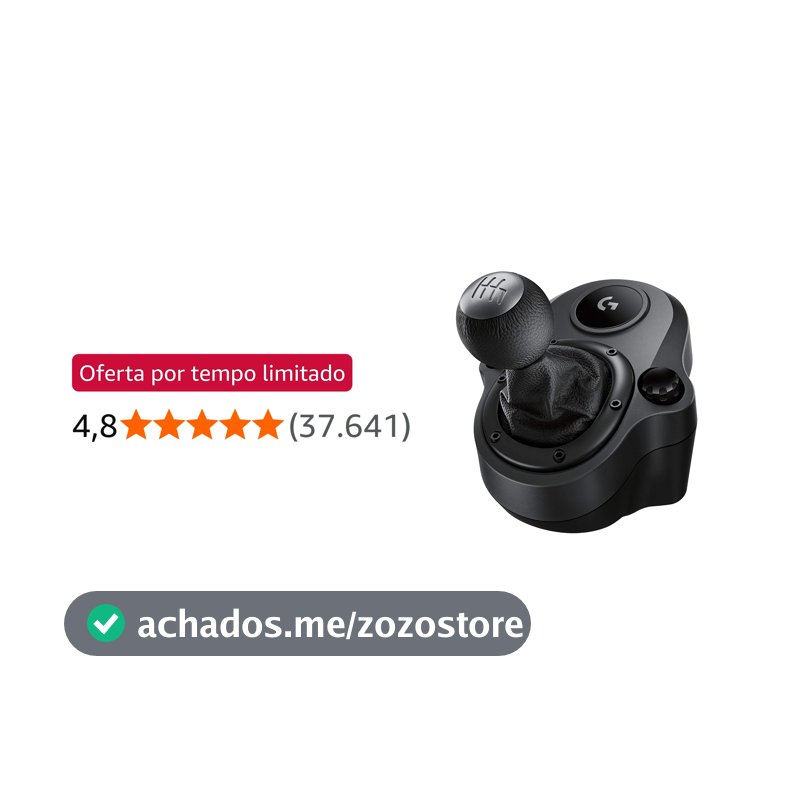 Câmbio Logitech G Driving Force - Compatível com Volantes Logitech G29, G920 e G923 para PS5, PS4, Xbox Series X