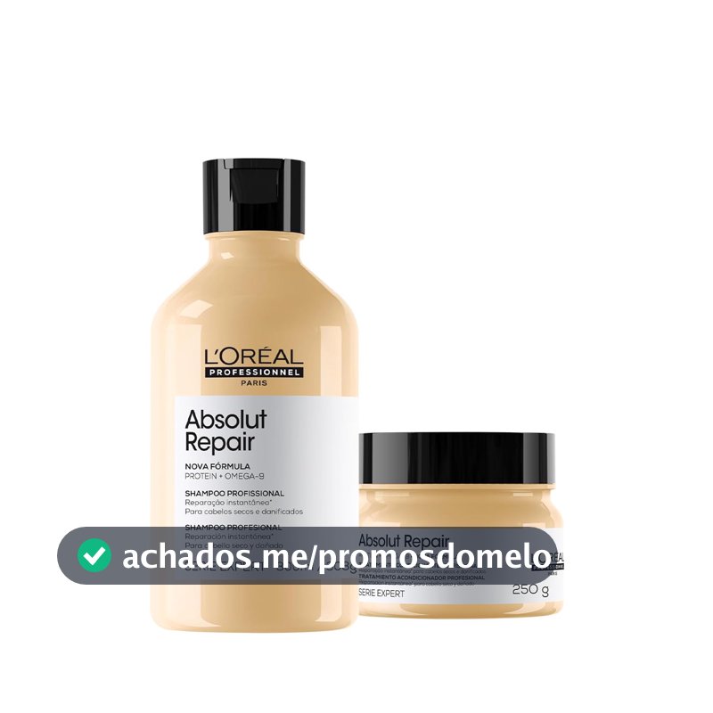 Kit L'Oréal Professionnel Serie Expert Absolut Repair Shampoo e Máscara P (2 produtos)