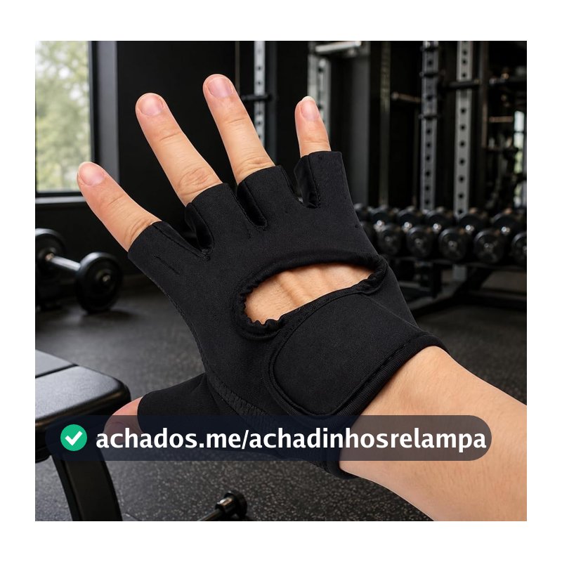 Luva para Academia Premium Antiderrapante Colante Neoprene Respirável, Ajustável e Confortável, Proteção Contra Calos para Musculação, Fitness – Qualidade Premium LNMAX®