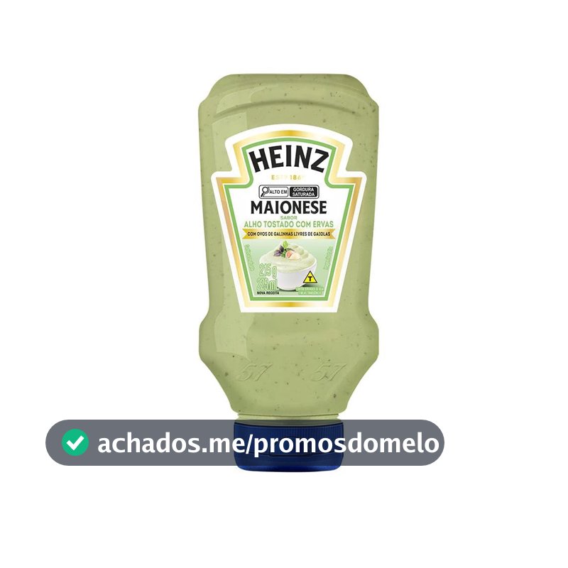 Heinz Maionese Alho Tostado com Ervas 215G