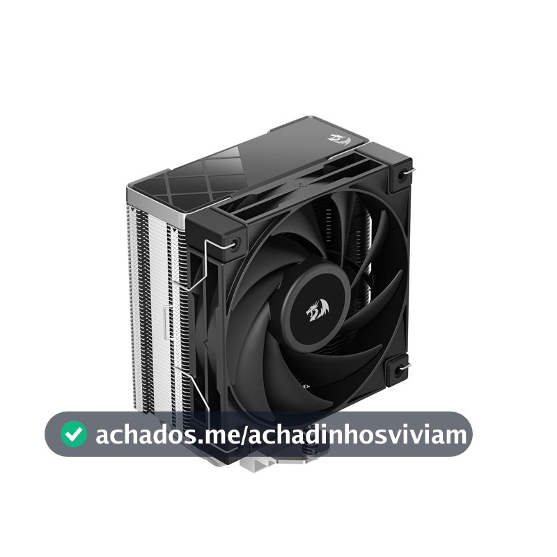 Air Cooler GamerStorm X Redragon AK400 RD Preto 4 Heatpipes Fan 120 mm R-AK400-BKNNMD-AJG