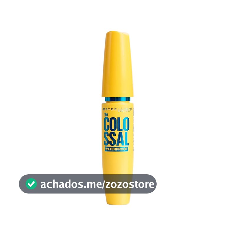 Maybelline NY The Colossal Volum' Express, Máscara de Cílios À Prova D'água, 9x Mais Volume por Até 24h, Fórmula de Colágeno e Definição Intensa, Não Empelota, Cor Preto, 8ml