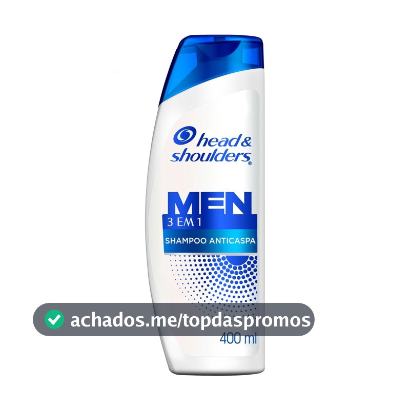 Head & Shoulders Shampoo Anticaspa Men 3 em 1, 400 ml