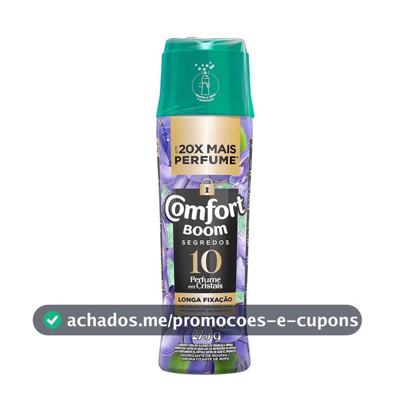 Odorizante de Roupas Comfort Boom 10 Segredos Frasco 275g