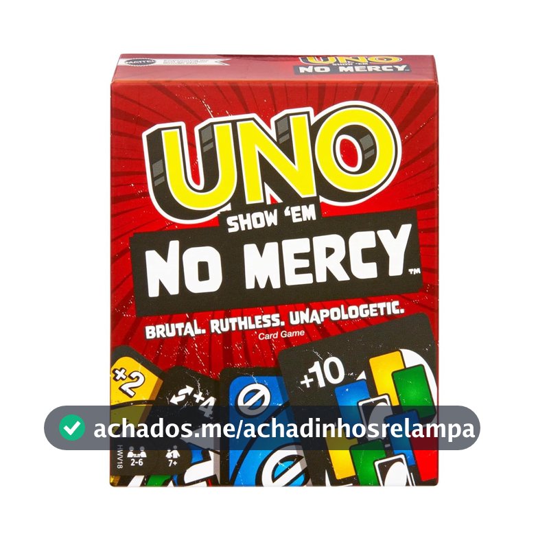 UNO Jogo de Cartas No Mercy 7 anos