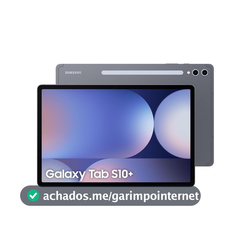 Galaxy Tab S10+, 256 GB, Tela 12.4", Wifi, Cinza, Câmera Frontal 12 MP