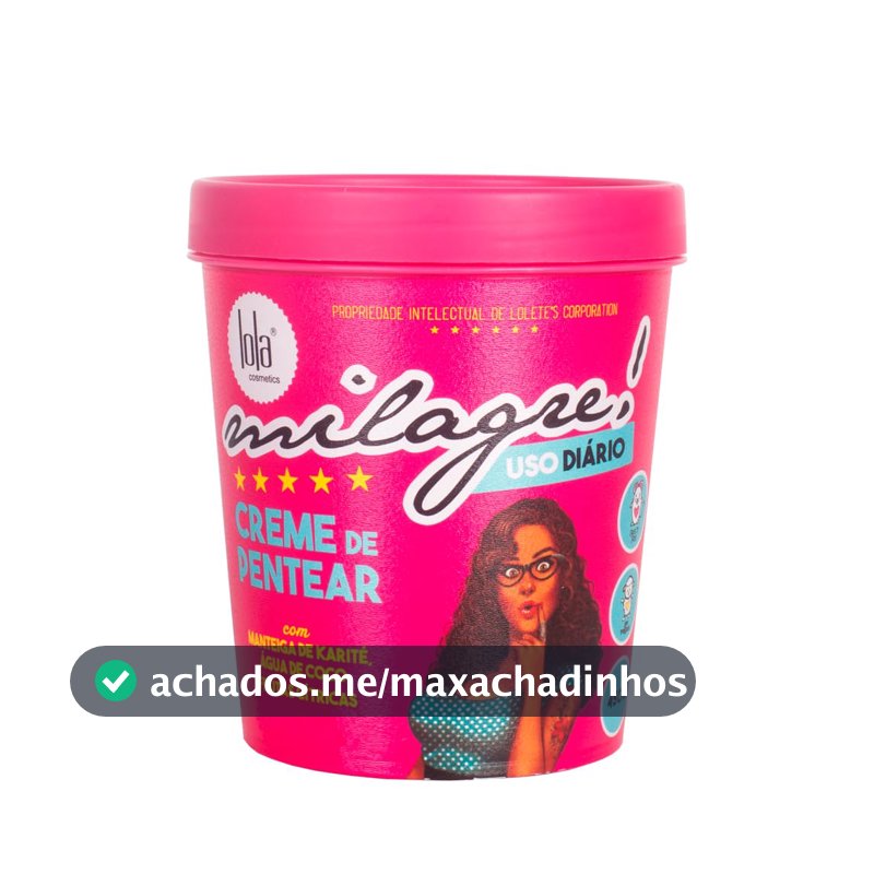 Milagre Creme para Pentear 450g , Lola Cosmetics