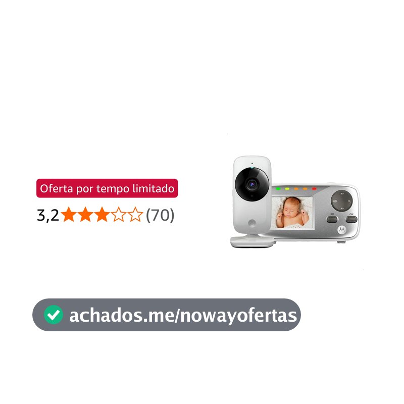 Motorola, Babá Eletrônica VM482, Visão Noturna, Tela 2.4, Zoom Digital