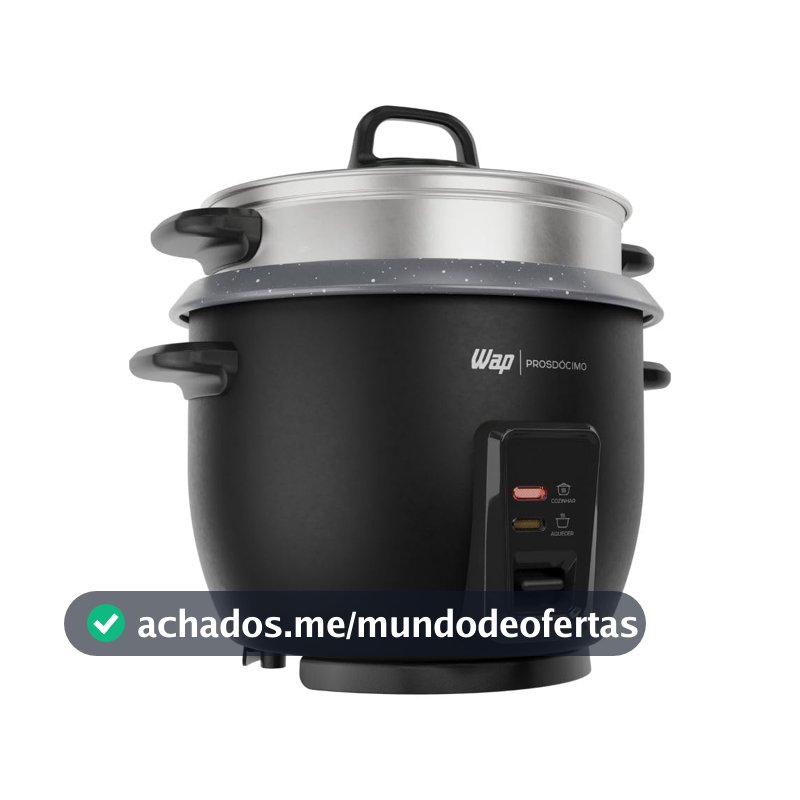 WAP Panela de Arroz Elétrica WRC1000 2 em 1 Vapor 127V