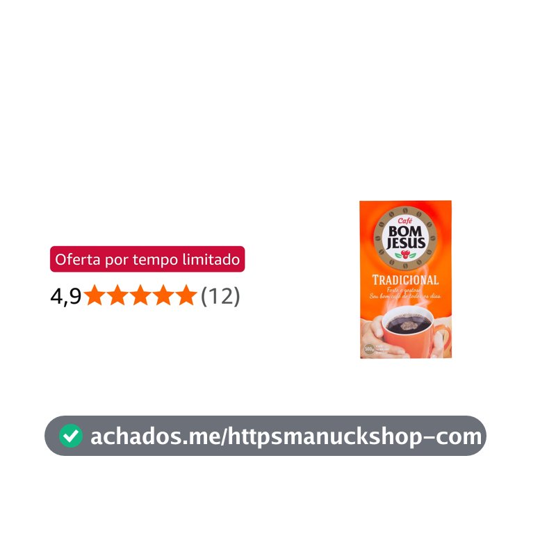 CAFÉ TRADICIONAL 500G - BOM JESUS