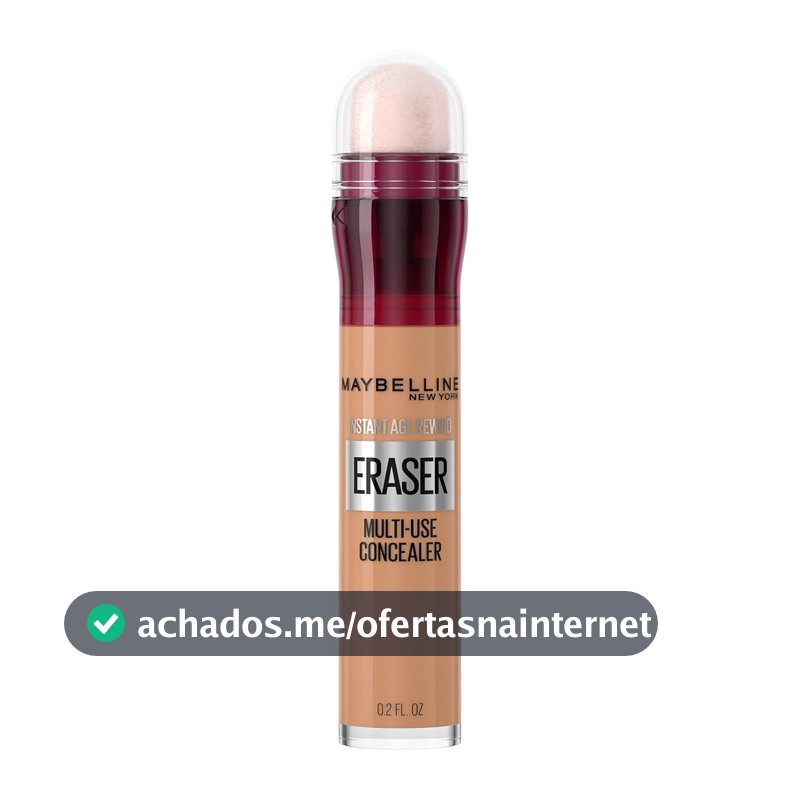 Maybelline NY Instant Age Rewind Corretivo Líquido, Multiuso que Corrige Olheiras e Linhas Finas, Contorna e Ilumina, Alta Cobertura e Fórmula Vegana, Cor 130 Medium, 6ml