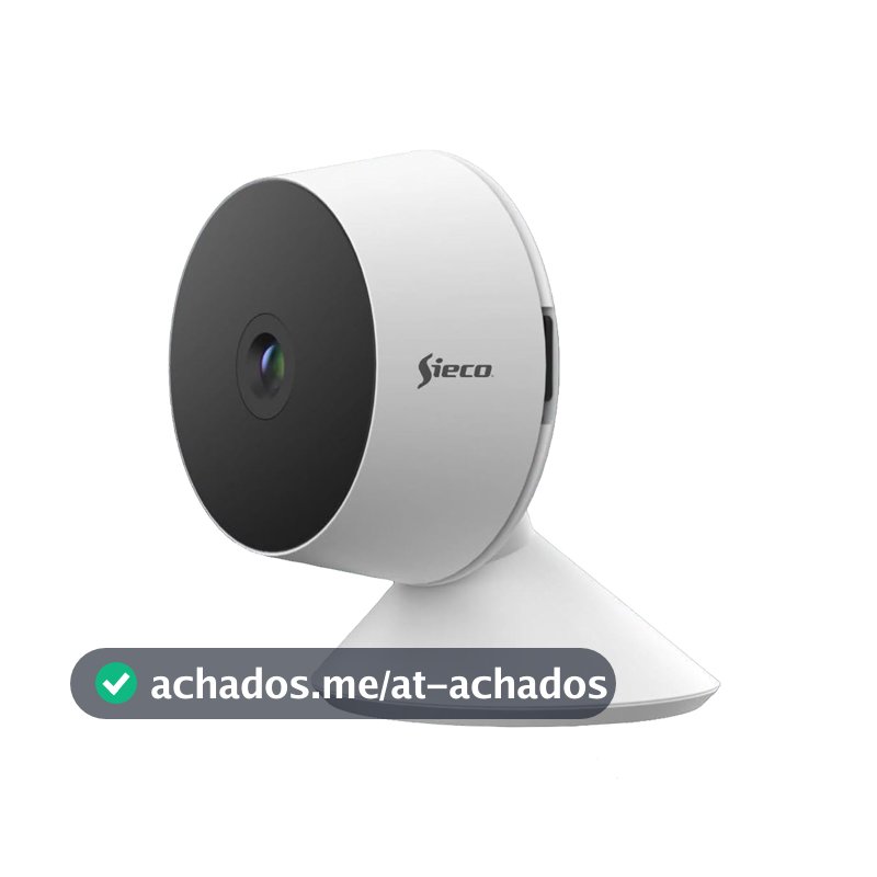Sieco Câmera de Segurança Wi-Fi S30, 1080p Full HD, Áudio Bidirecional, Detecção de Movimento, Armazenamento até 512GB, Monitoramento Remoto - Garantia de 3 anos