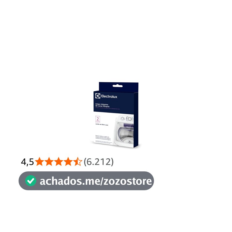 Electrolux Kit com 2 Limpa Máquina de Lavar Roupas