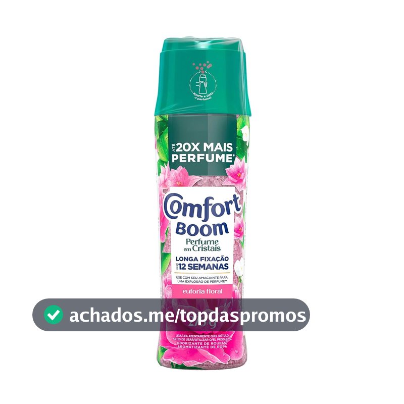 Comfort Boom Odorizador de Roupas Cristais de Perfume Euforia Floral 275gr