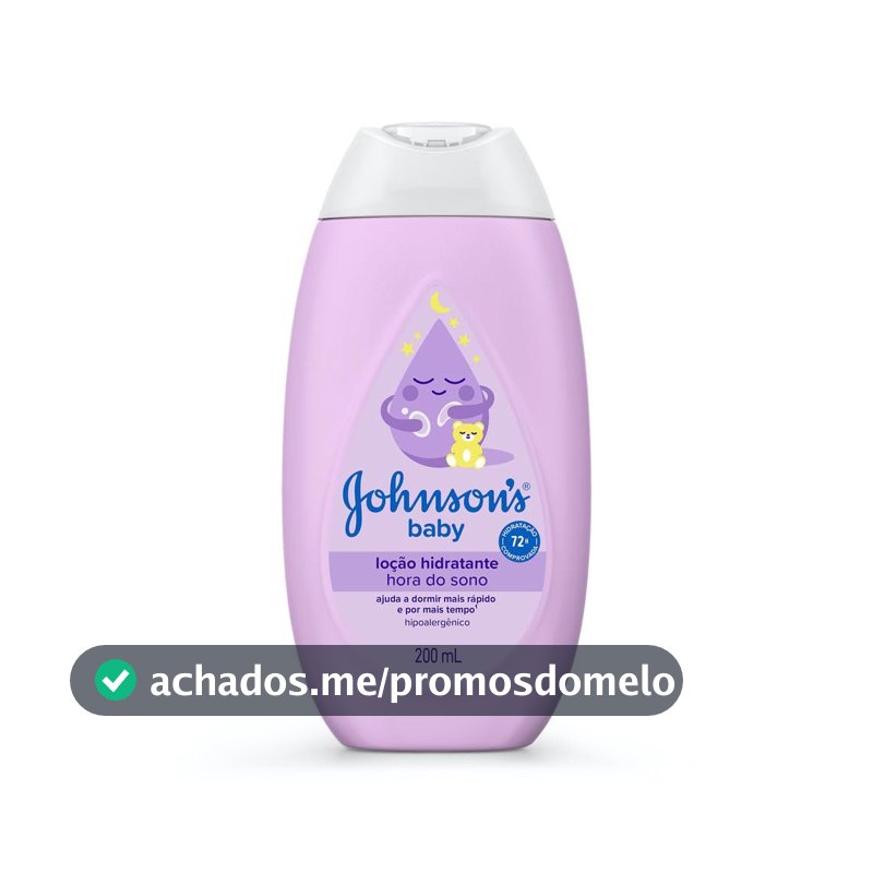 Loção Hidratante Corporal Johnson's Baby Hora do Sono, 200ml