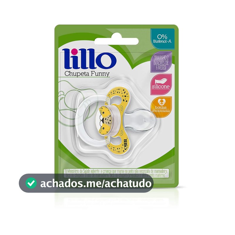 Lillo Chupeta Funny Animais Silicone Onça -