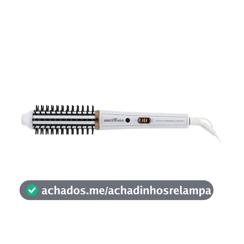 Britânia Escova Modeladora BEC04 2 em 1 Bivolt Plástico e Metal