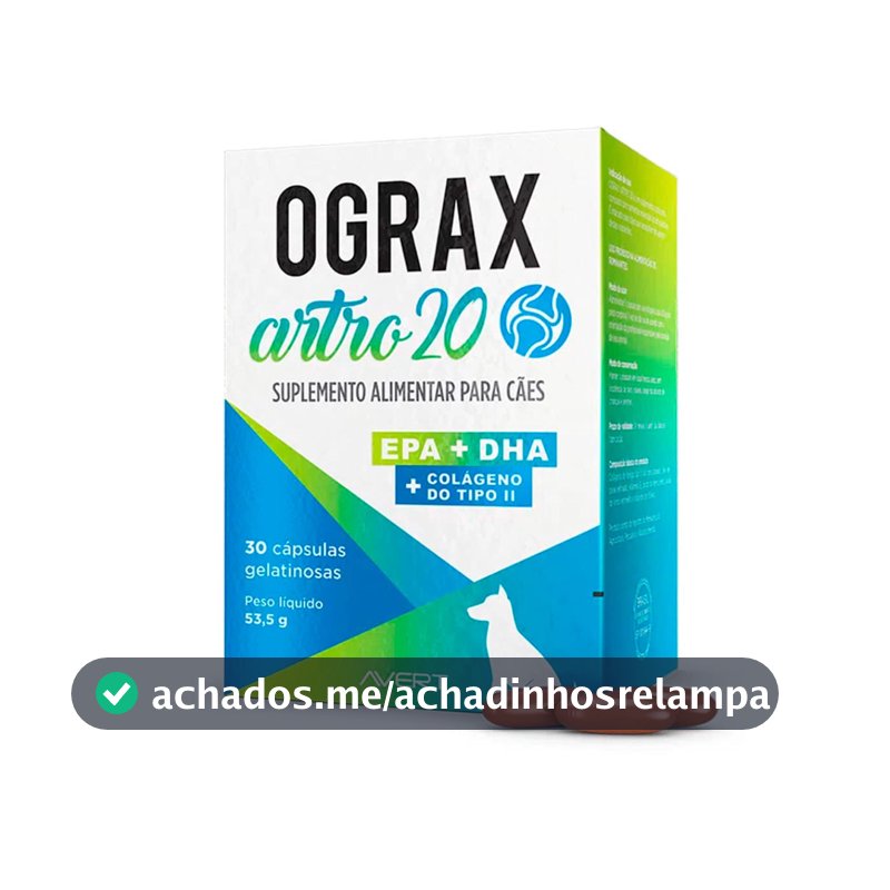 Suplemento Vitamínico em Cápsulas Avert Ograx Artro, 30 Cápsulas