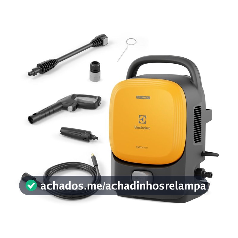 Lavadora de Alta Pressão Electrolux 1650PSI 1400W de Potência com Engate Rápido EasyWash Lava Jato Lava Car QWS1650 220v