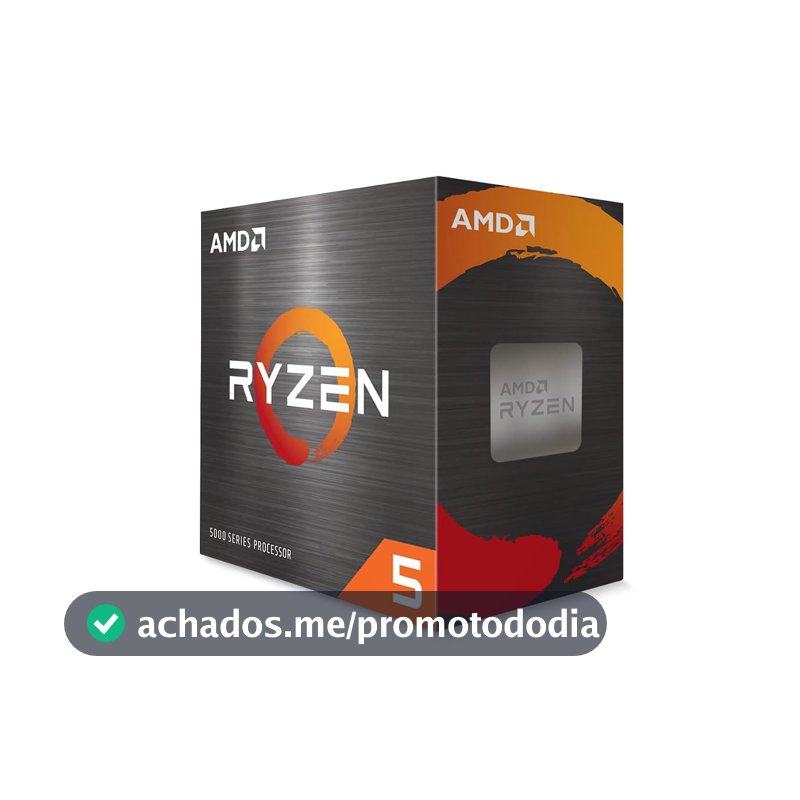 Processador AMD Ryzen 5 5500 100100000457BOX, Cerâmica Cinza