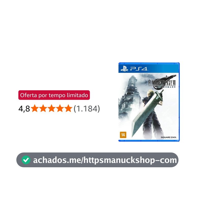 Final Fantasy VII Remake - Edição Padrão - PlayStation 4