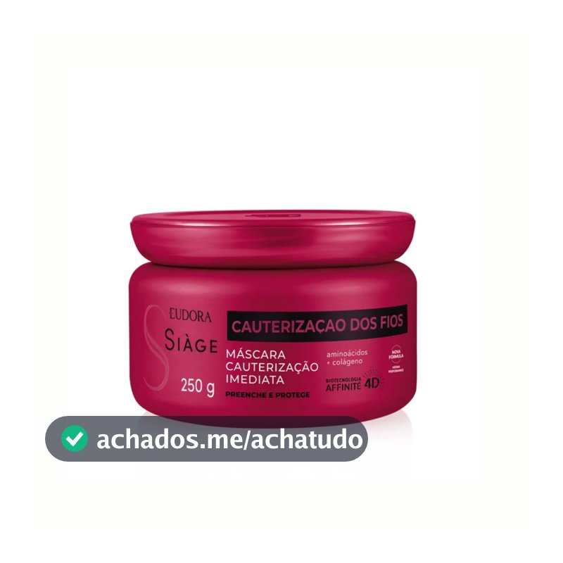Siàge Cauterização dos Fios - Máscara Capilar 250g Eudora