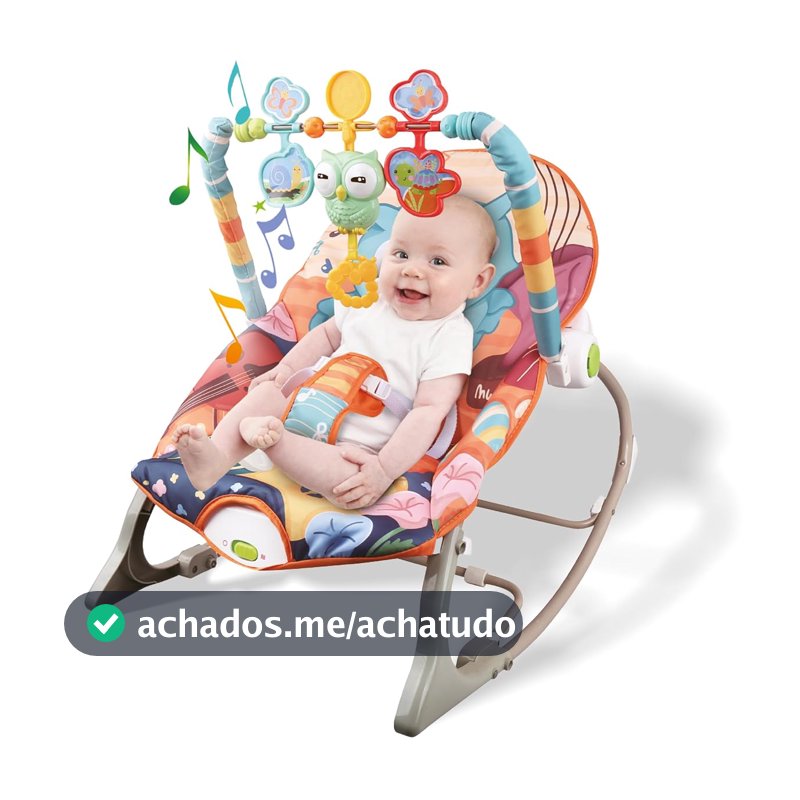 Maxi Baby Cadeira de Descanso e Balanço Bebê Musical Funtime Aurora (Coruja)