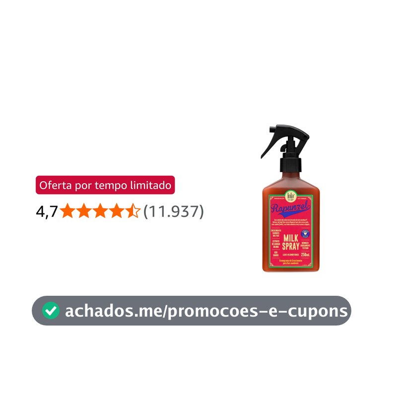 Rapunzel Milk Leave-in Spray 250ml , Lola Cosmetics
