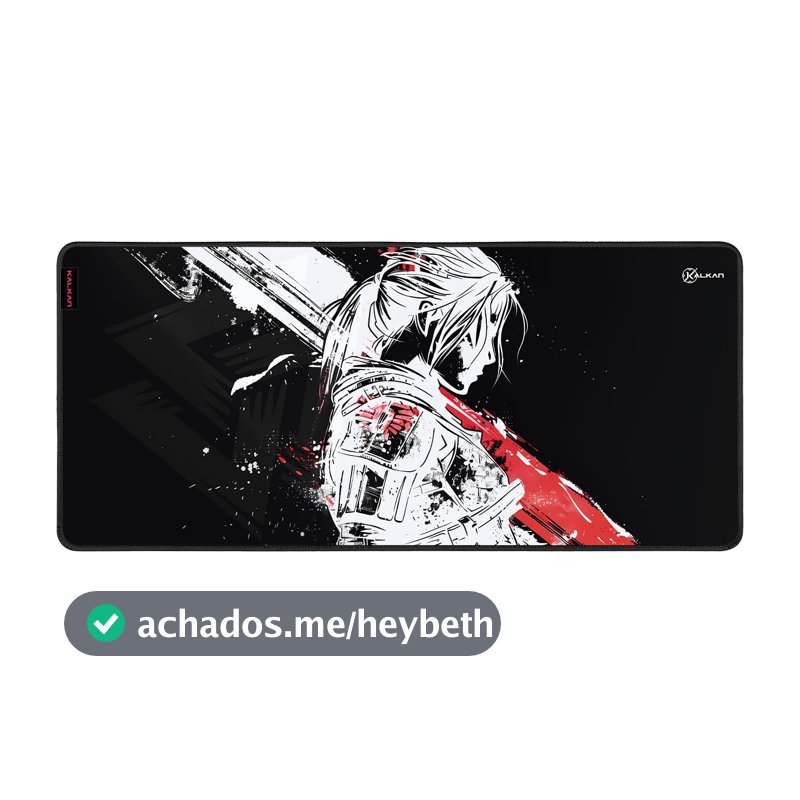 Mousepad Gamer Kalkan Aeris Extended Preto Speed Tecido 900x400x4mm KLK00061