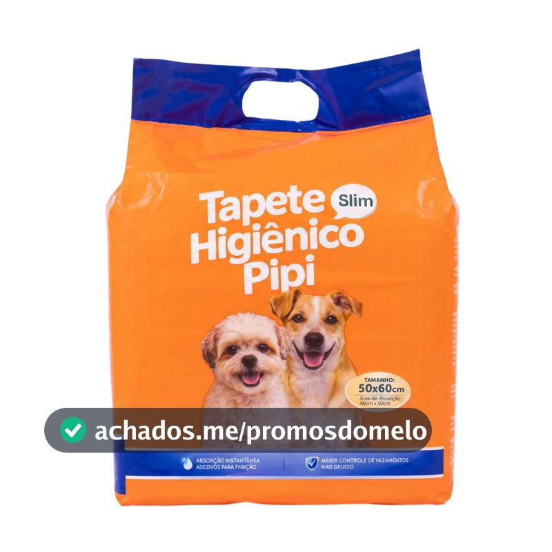 Tapete Higiênico para Cães 50 Unidades Premium Slim 50x60cm Antivazamento