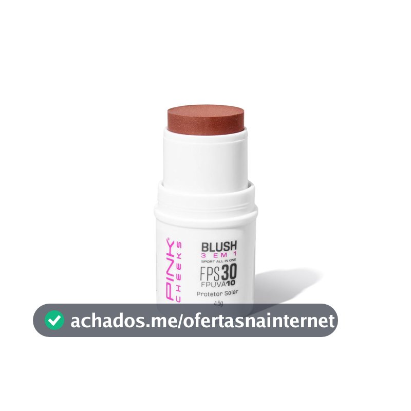 Blush em Bastão Pink Cheeks, Bronze Carioca, 4,5g