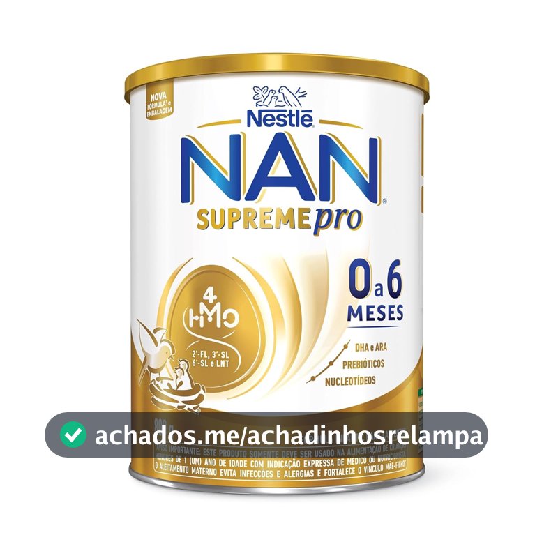 Fórmula infantil Nan SupremePro 0 a 6 meses 800g