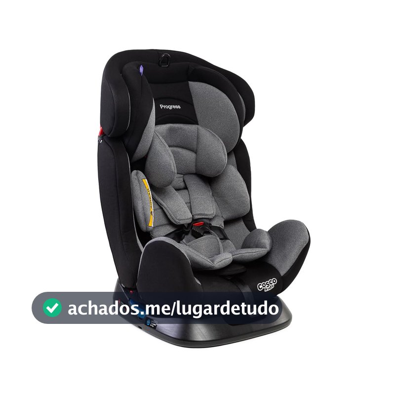 Cadeirinha Cosco Kids, Progress, 0 a 36kg, Cinza Mescla
