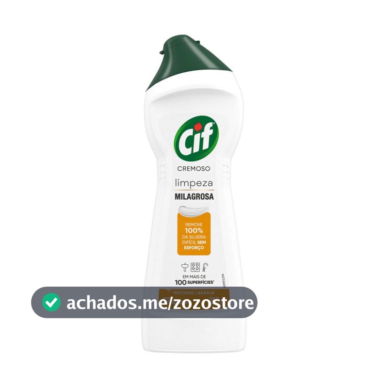 CIF Cremoso Limpeza Milagrosa Laranja 250 ml