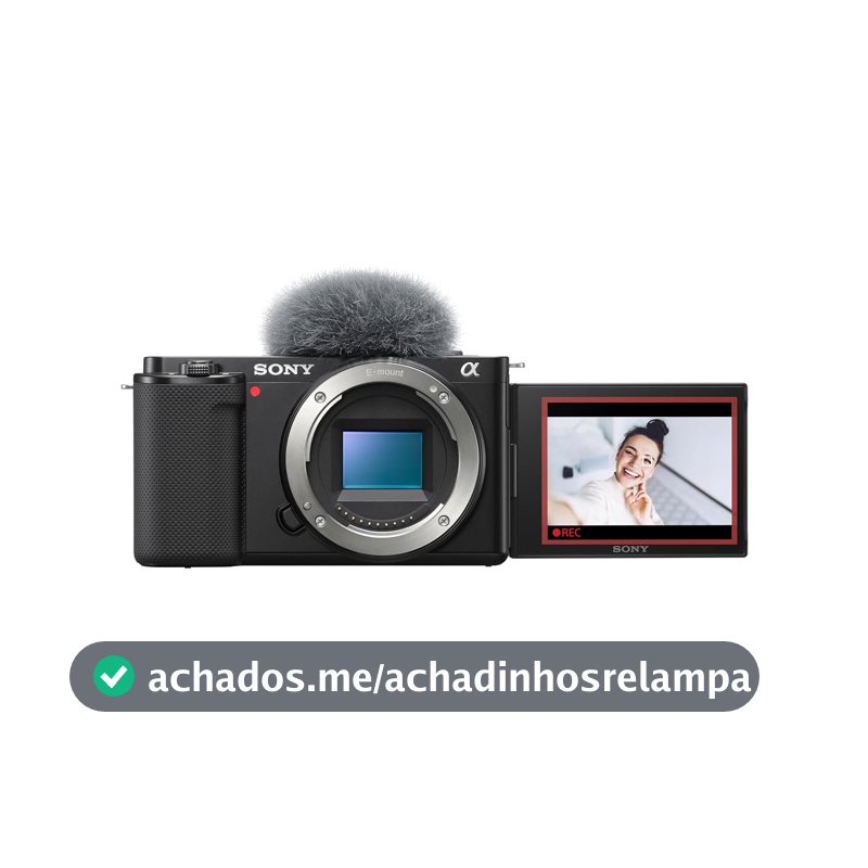 Sony Alpha ZV-E10 - Câmera Vlog sem espelho com lente intercambiável APS-C - Preta