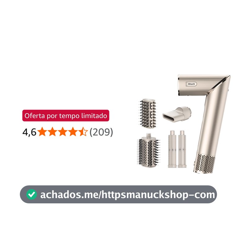 Shark, Modelador e Secador, FlexStyle, 4 em 1, Rosé, 110V