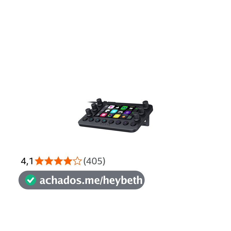 Razer Controlador de stream: teclado multifuncional para streaming - 12 teclas táteis Switchblade - 6 mostradores analógicos táteis - 8 botões programáveis - Projetado para compatibilidade com PC e