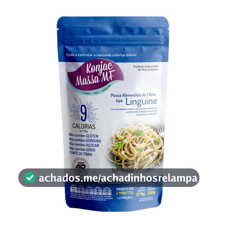 Macarrão Linguine Zero Carboidrato Konjac Massa MF 270g