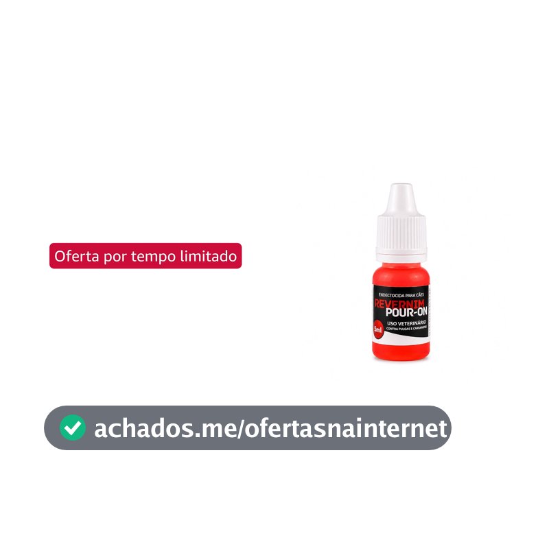 Revernim Pour-On Antipulgas e Carrapatos para Cães e Gatos