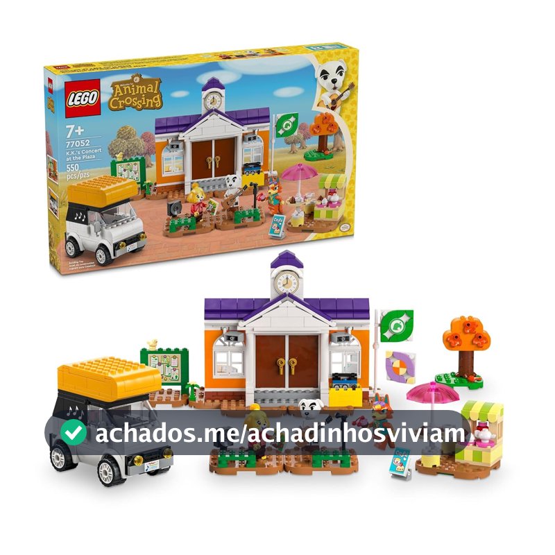 LEGO Animal Crossing Concerto de K.K. na praça 77052 (550 Peças)