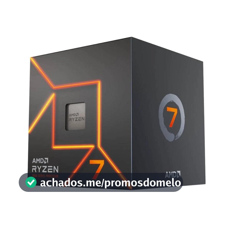 Processador AMD Ryzen 7 7700 Box(AM5/8Cores/16Threads/5.3GHz/40MB Cache/Radeon Graphics/Cooler Wraith) C/Video