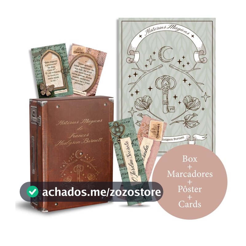 Box Histórias mágicas de Frances Hodgson Burnett - O jardim secreto + A princesinha - Acompanha pôster, marcadores e cards: Box Histórias mágicas de Frances Hodgson Burnett